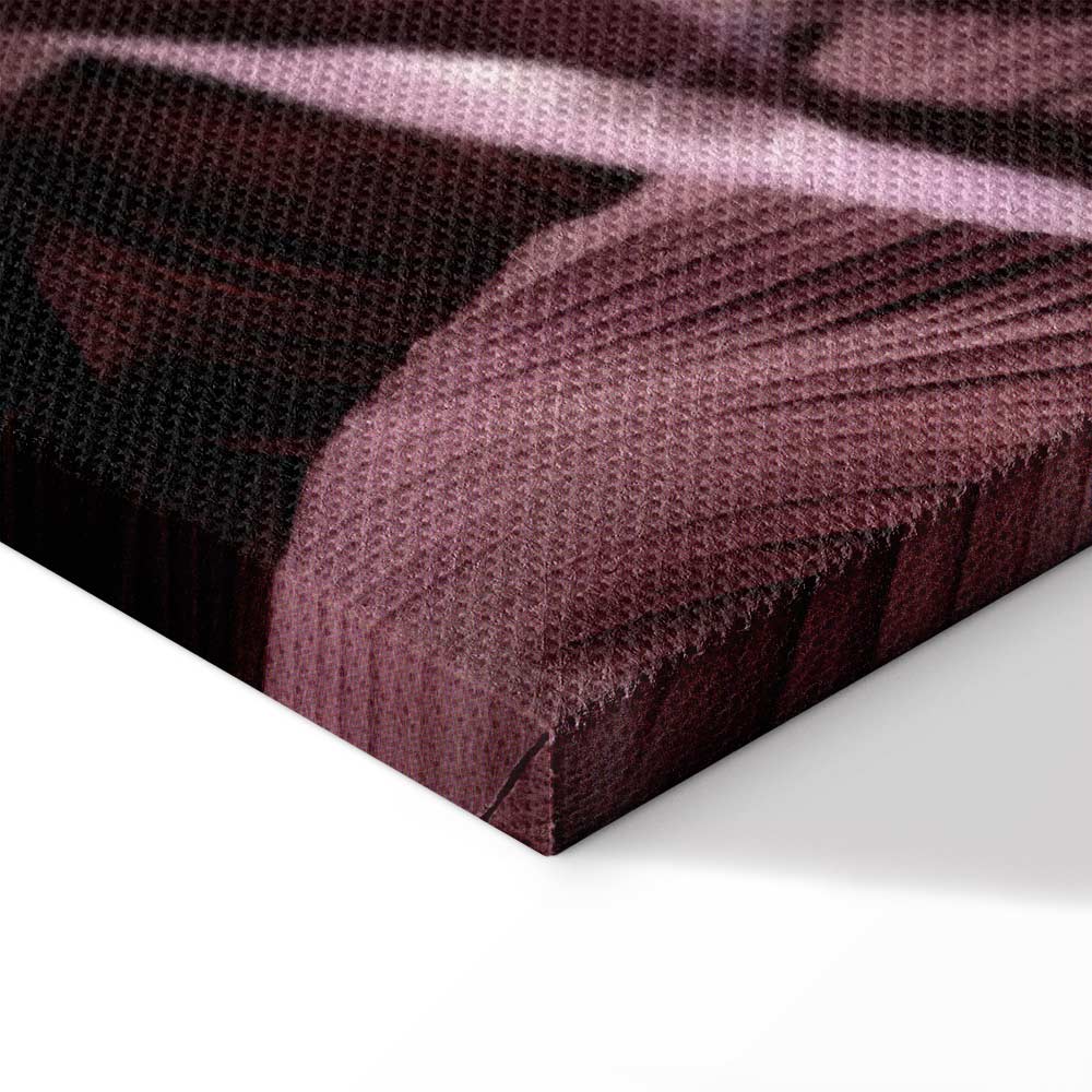 Velvet Leaves Botanical Vertical Canvas Print