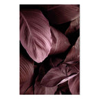 Velvet Leaves Botanical Vertical Canvas Print