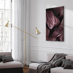 Velvet Leaves Botanical Vertical Canvas Print