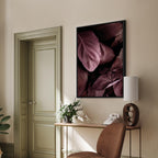 Velvet Leaves Botanical Vertical Canvas Print