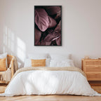 Velvet Leaves Botanical Vertical Canvas Print