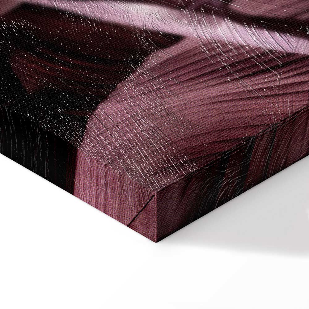 Velvet Leaves Botanical Vertical Canvas Print