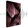 Velvet Leaves Botanical Vertical Canvas Print