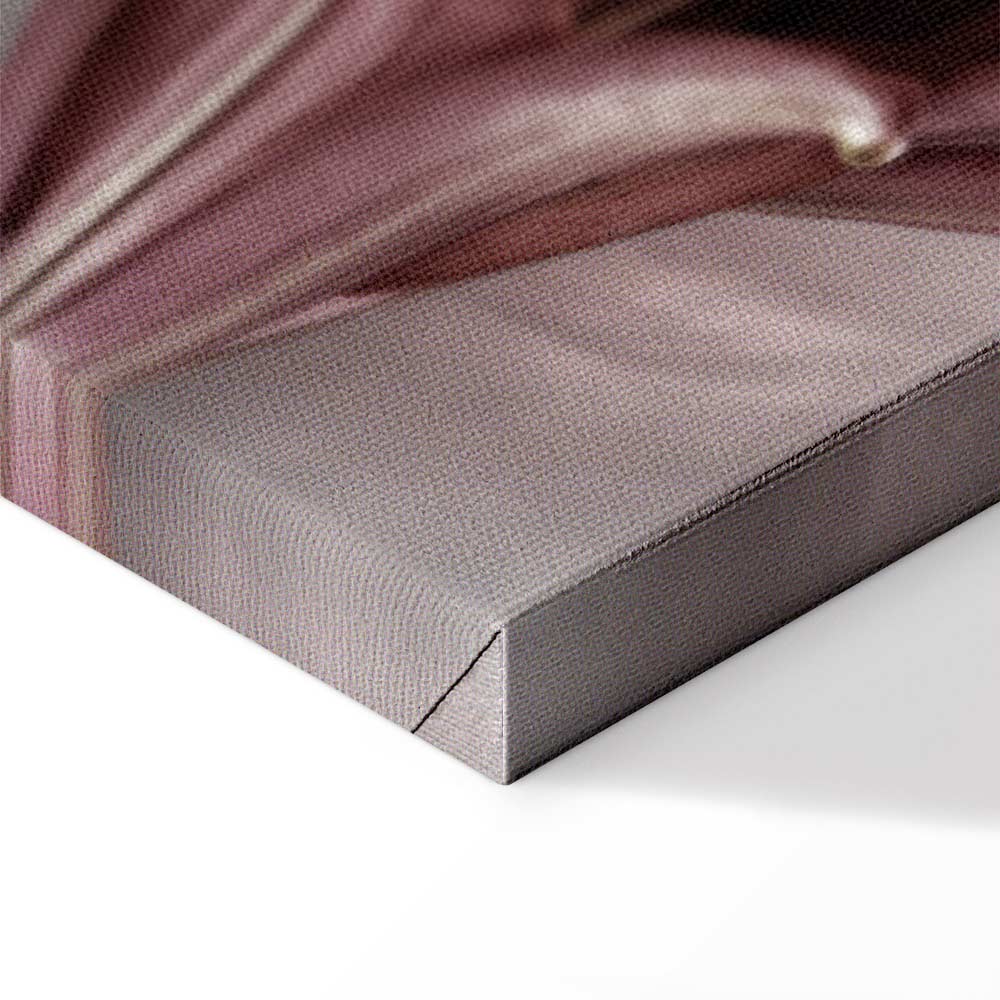 Floral Form Textured Vertical Canvas Print