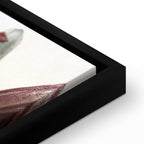 Floral Form Textured Vertical Canvas Print