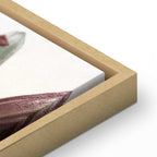 Floral Form Textured Vertical Canvas Print