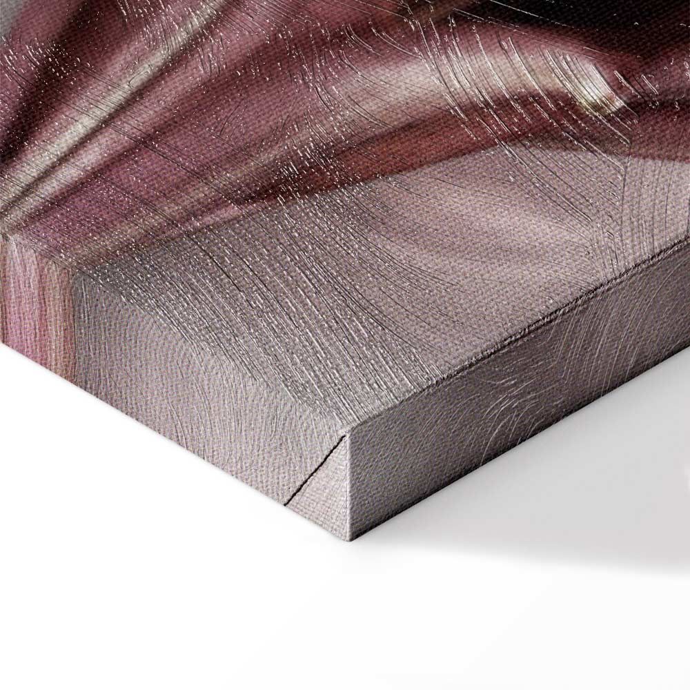 Floral Form Textured Vertical Canvas Print