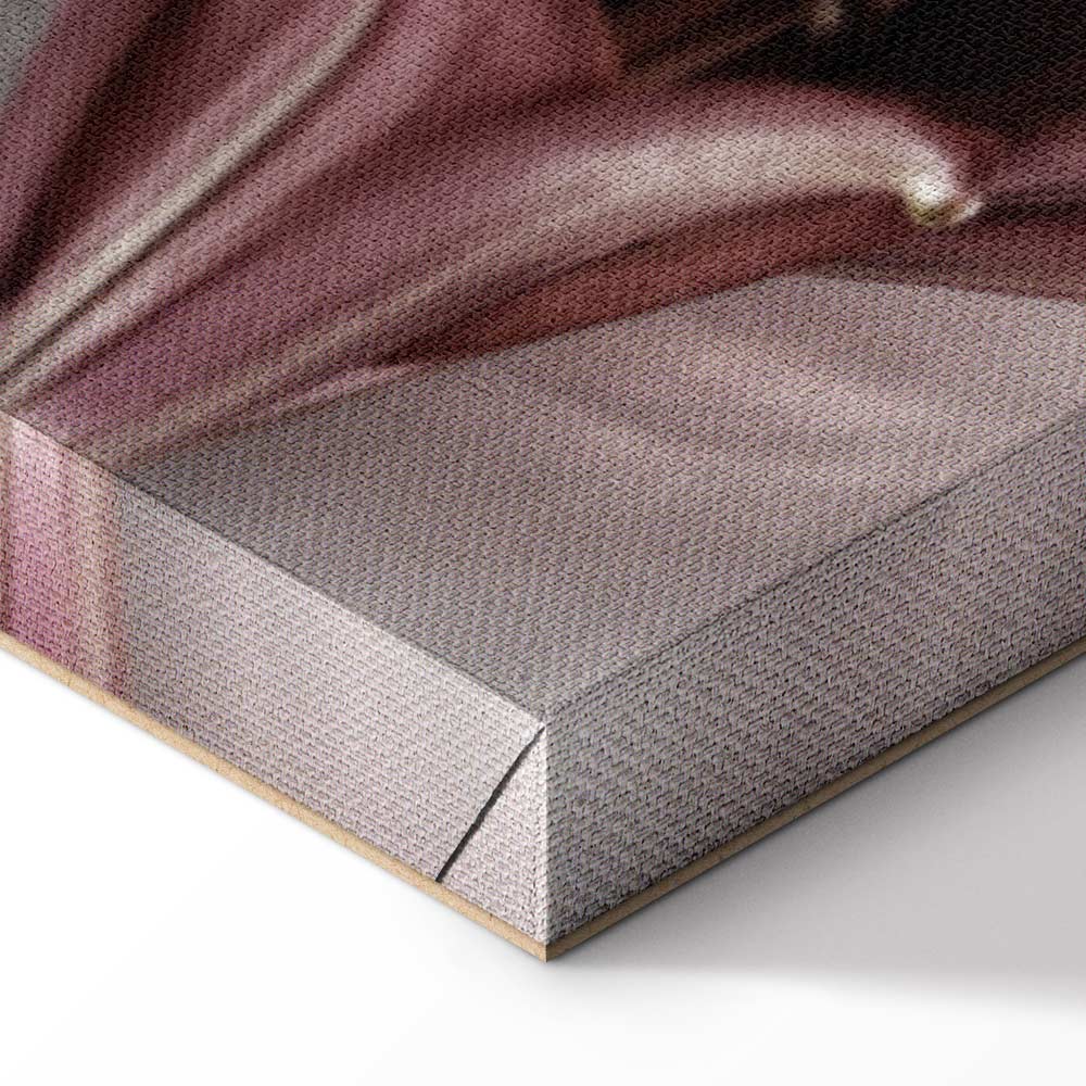 Floral Form Textured Vertical Canvas Print