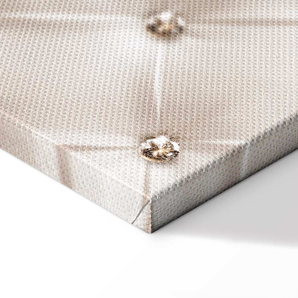 Diamond Lily Floral Texture Vertical Canvas Print