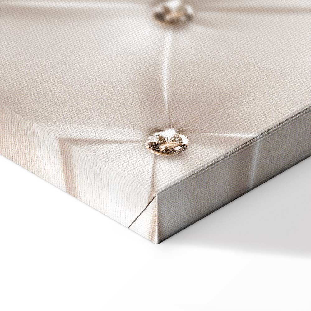 Diamond Lily Floral Texture Vertical Canvas Print