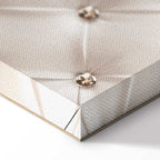 Diamond Lily Floral Texture Vertical Canvas Print