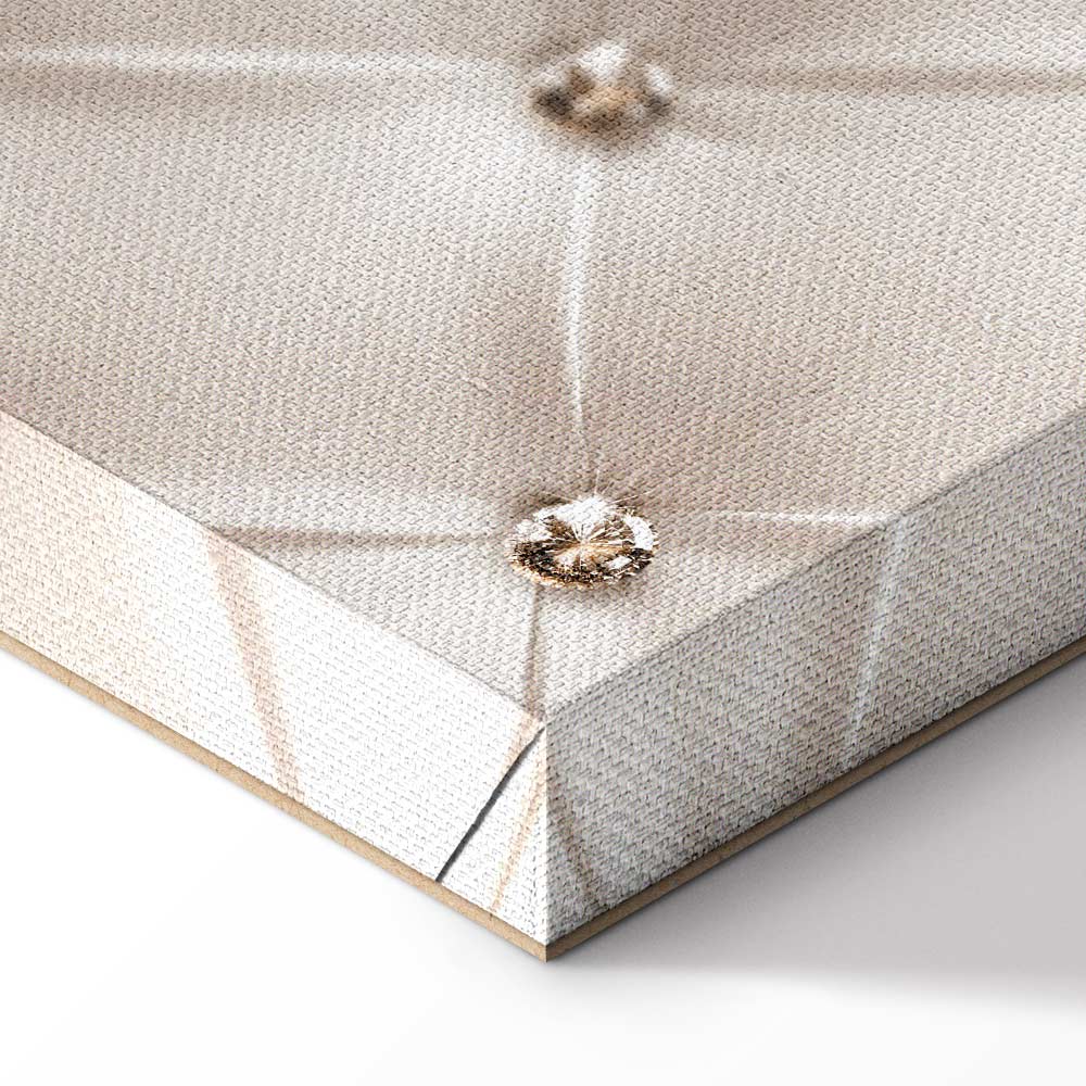 Diamond Lily Floral Texture Vertical Canvas Print