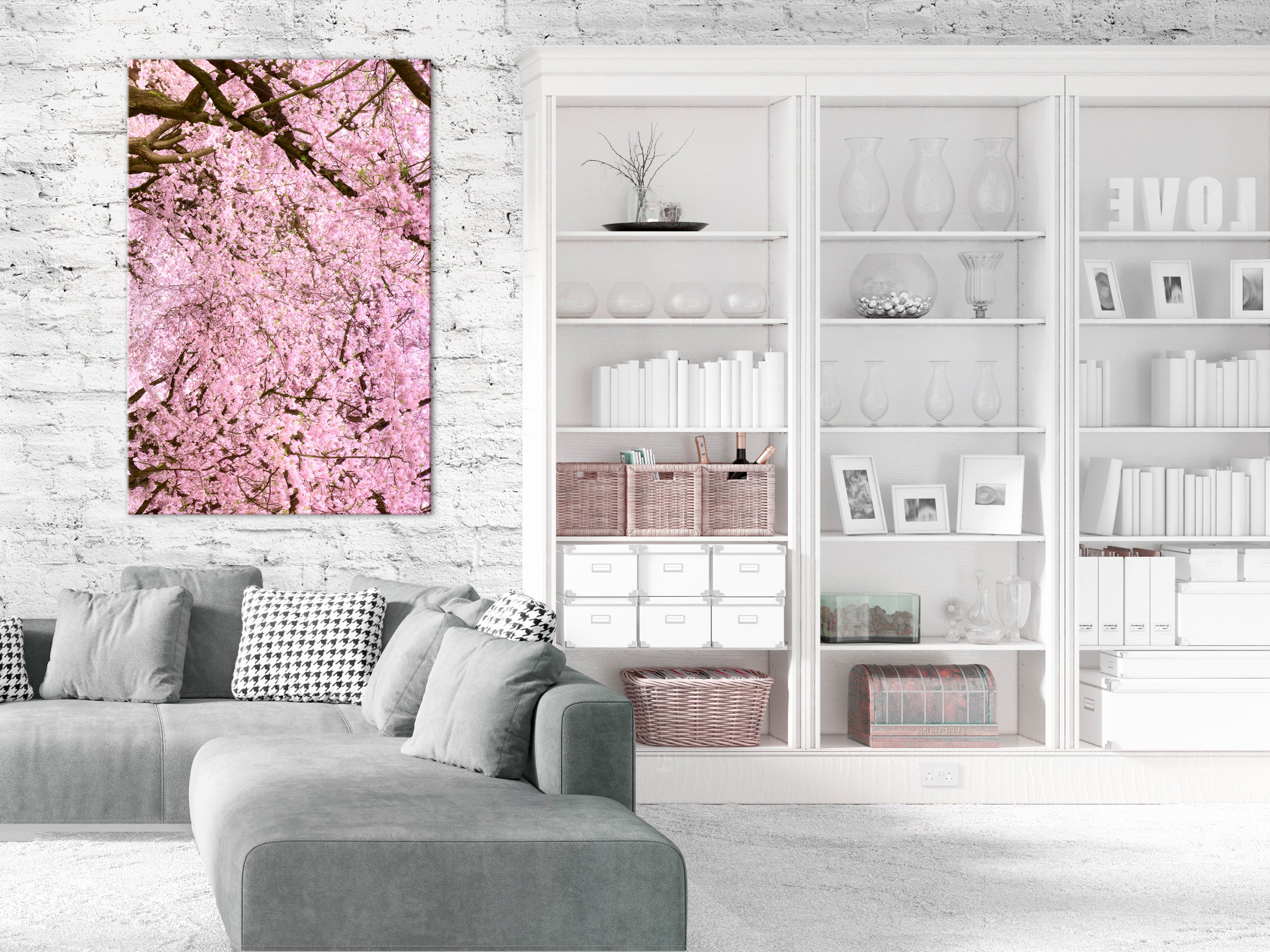 Canvas Print Cherry Tree Vertical 1 Part