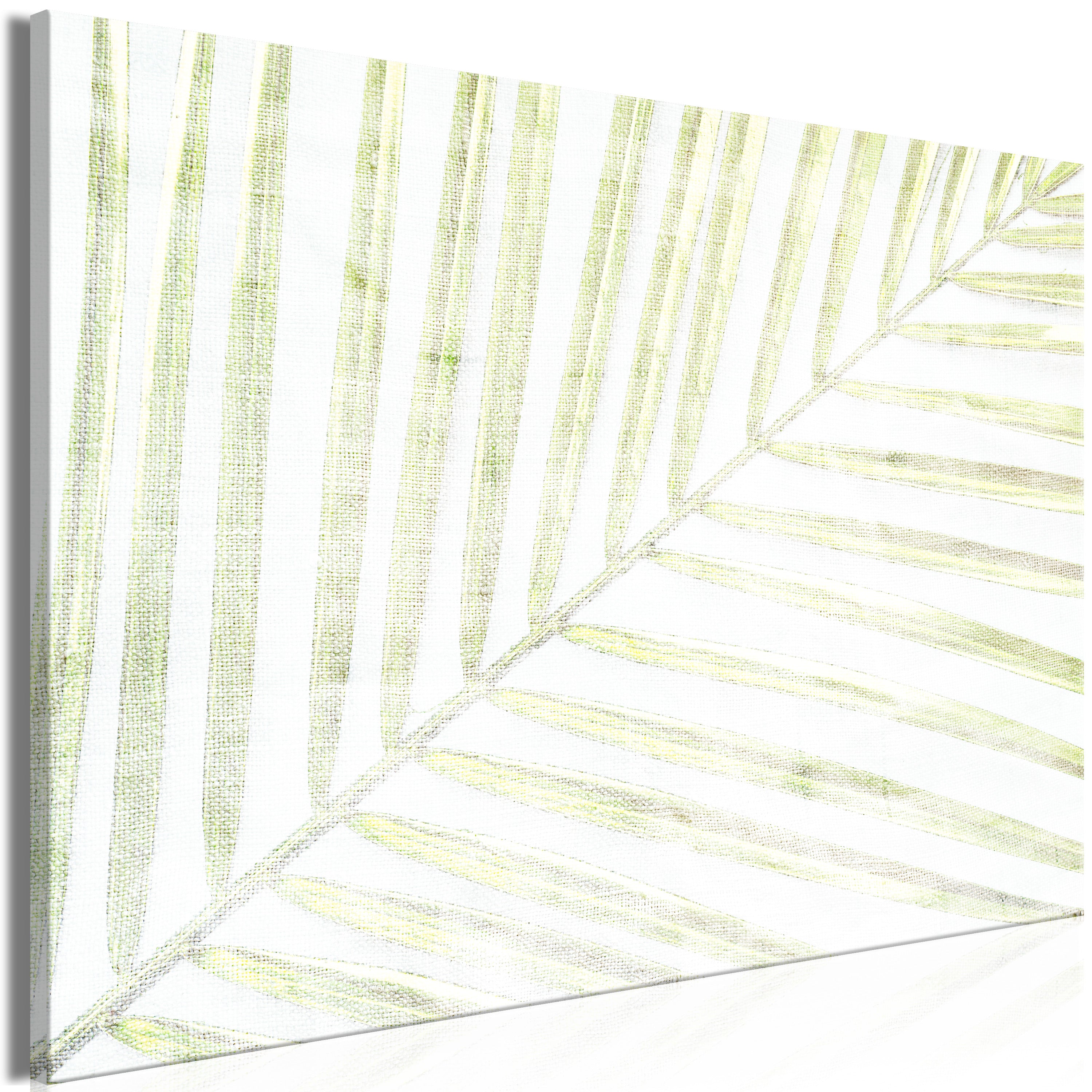 Canvas Print Palm Leaf Wide
