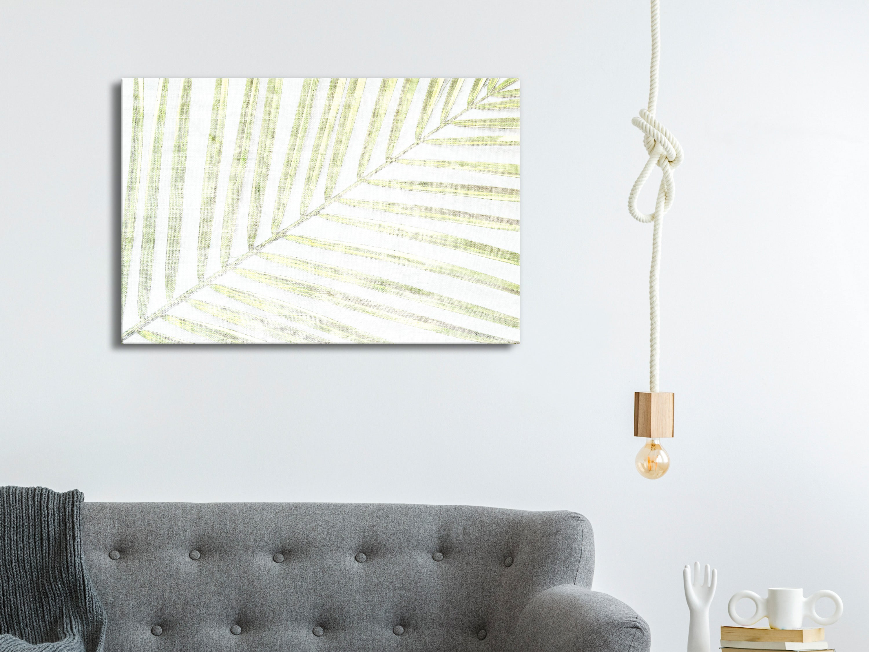 Canvas Print Palm Leaf Wide