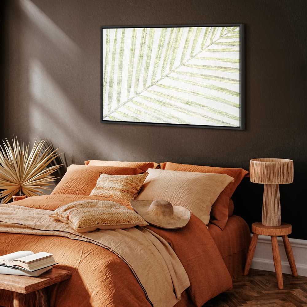 Palm Leaf Tropical Nature Canvas Print