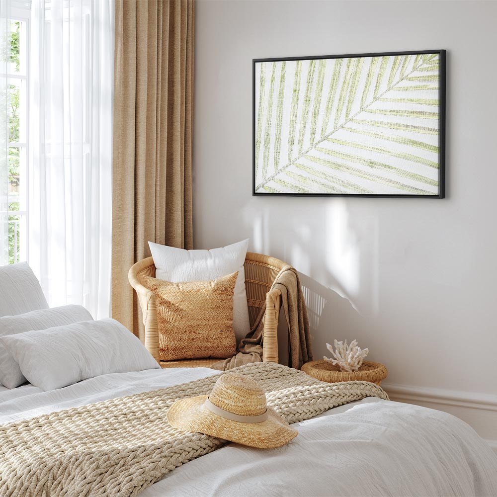 Palm Leaf Tropical Nature Canvas Print