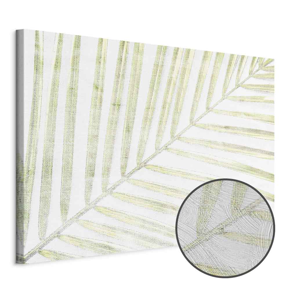Palm Leaf Tropical Nature Canvas Print