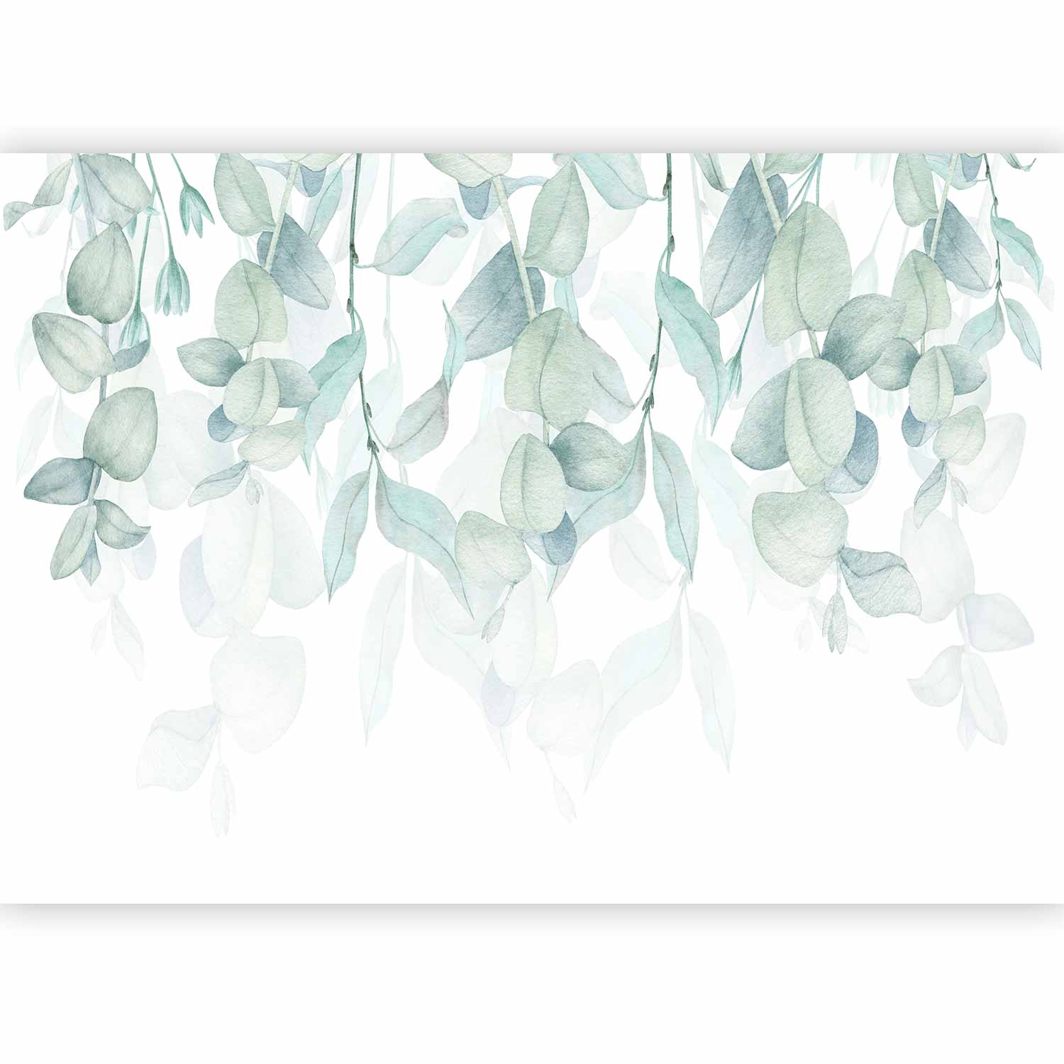 Pastel Watercolour Floral Wall Mural