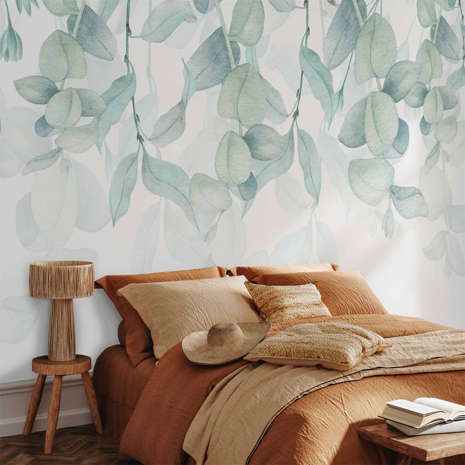 Pastel Watercolour Floral Wall Mural
