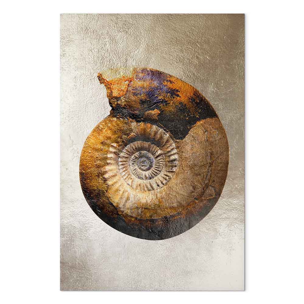 Petrified Stone Texture Abstract Canvas Print