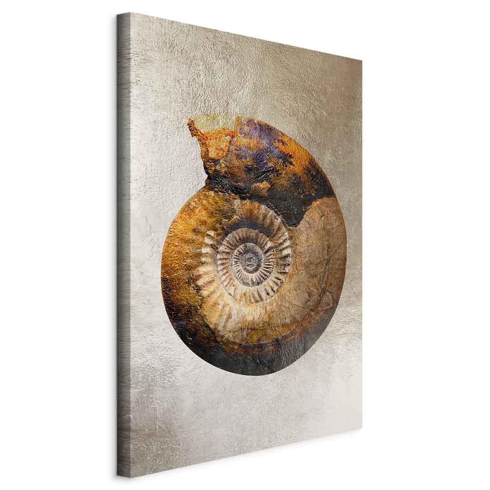 Petrified Stone Texture Abstract Canvas Print
