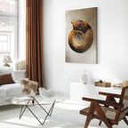 Petrified Stone Texture Abstract Canvas Print