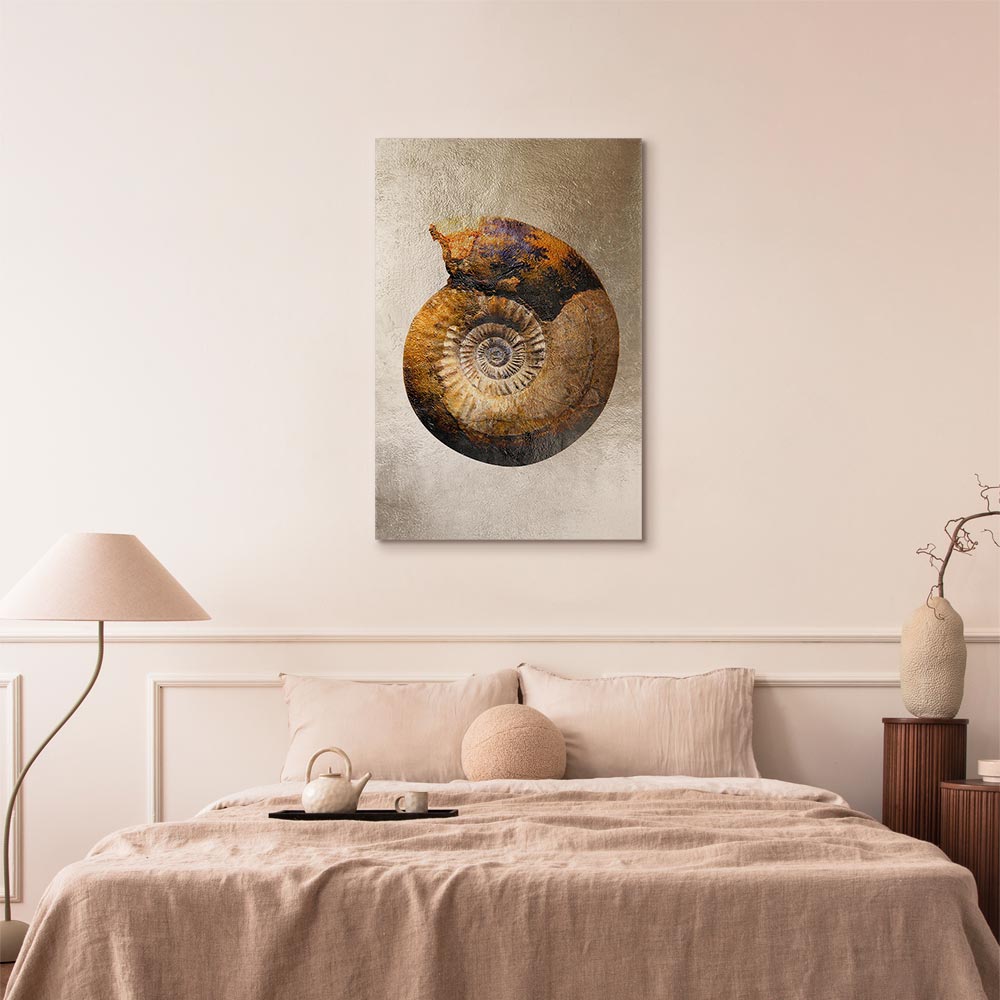 Petrified Stone Texture Abstract Canvas Print