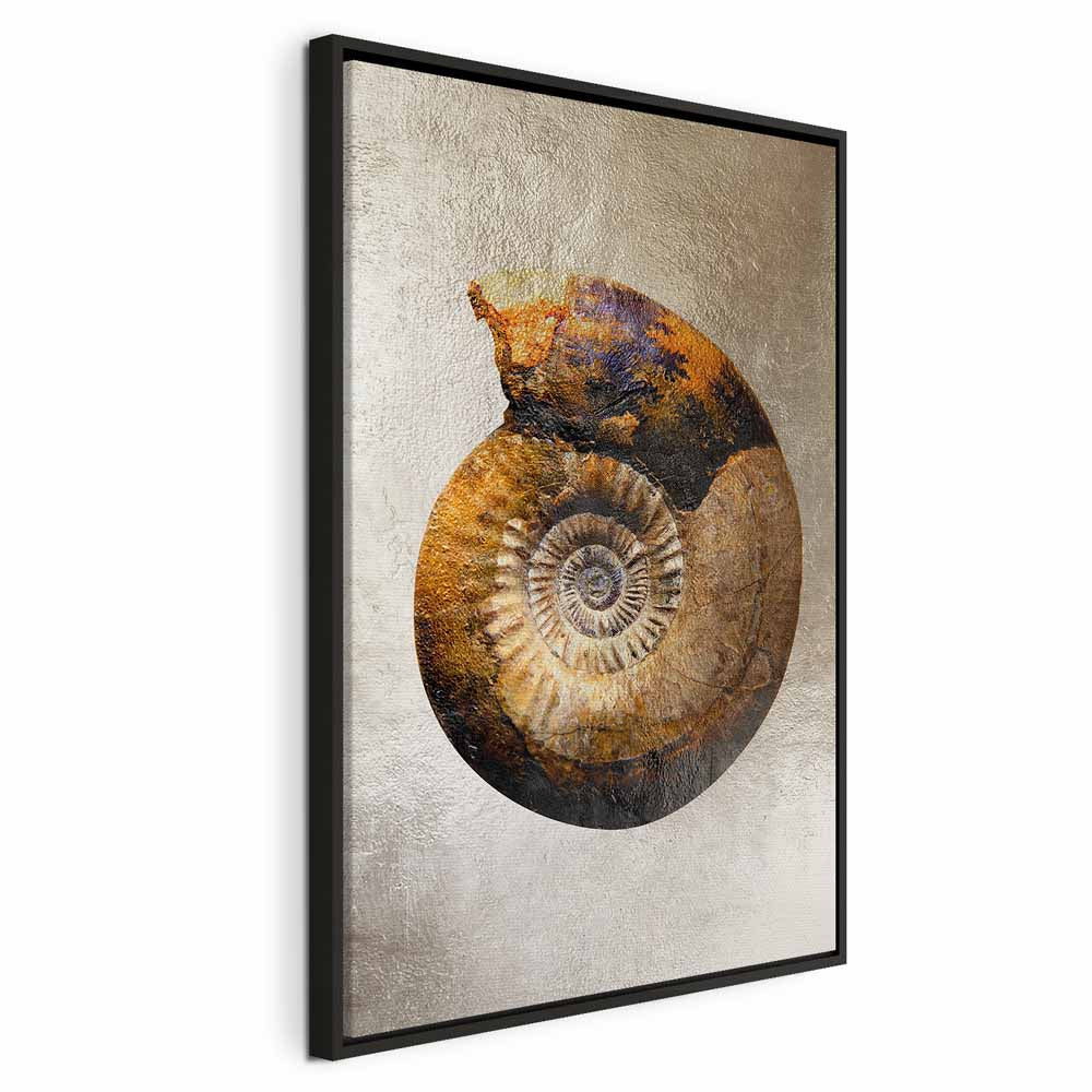 Petrified Stone Texture Abstract Canvas Print