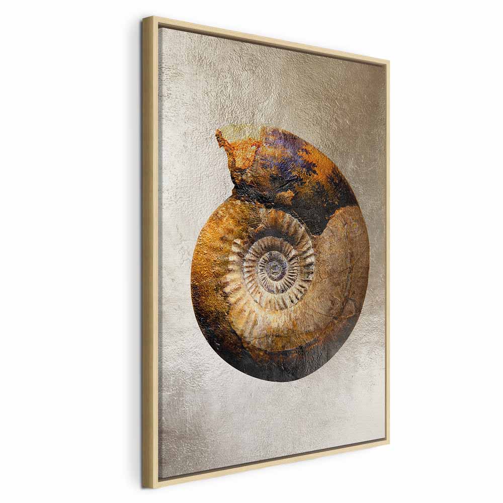Petrified Stone Texture Abstract Canvas Print