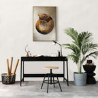 Petrified Stone Texture Abstract Canvas Print