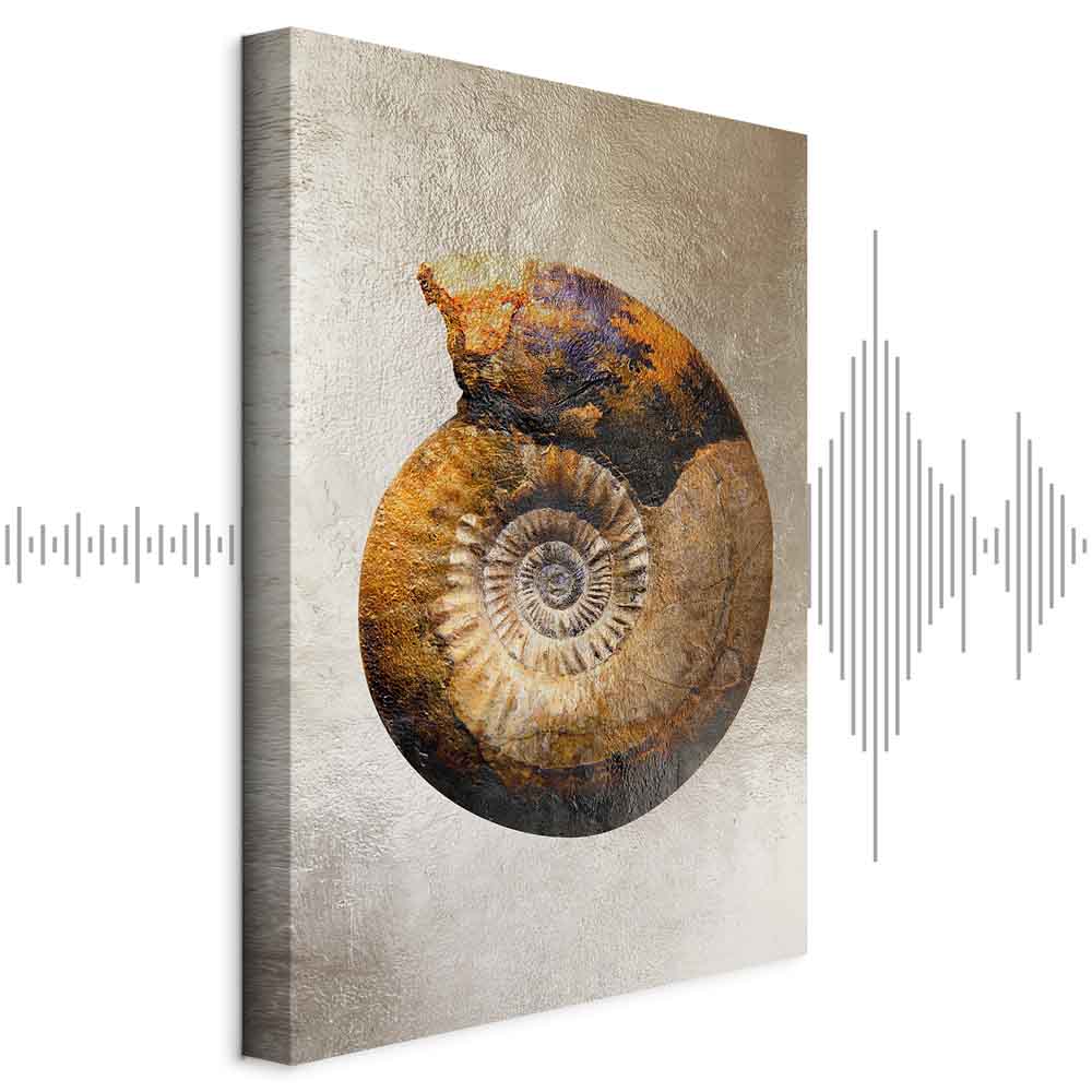 Petrified Stone Texture Abstract Canvas Print