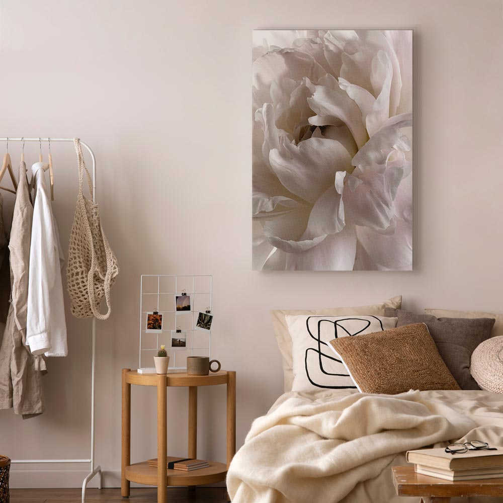 Fluffy Floral Distraction Vertical Canvas Print