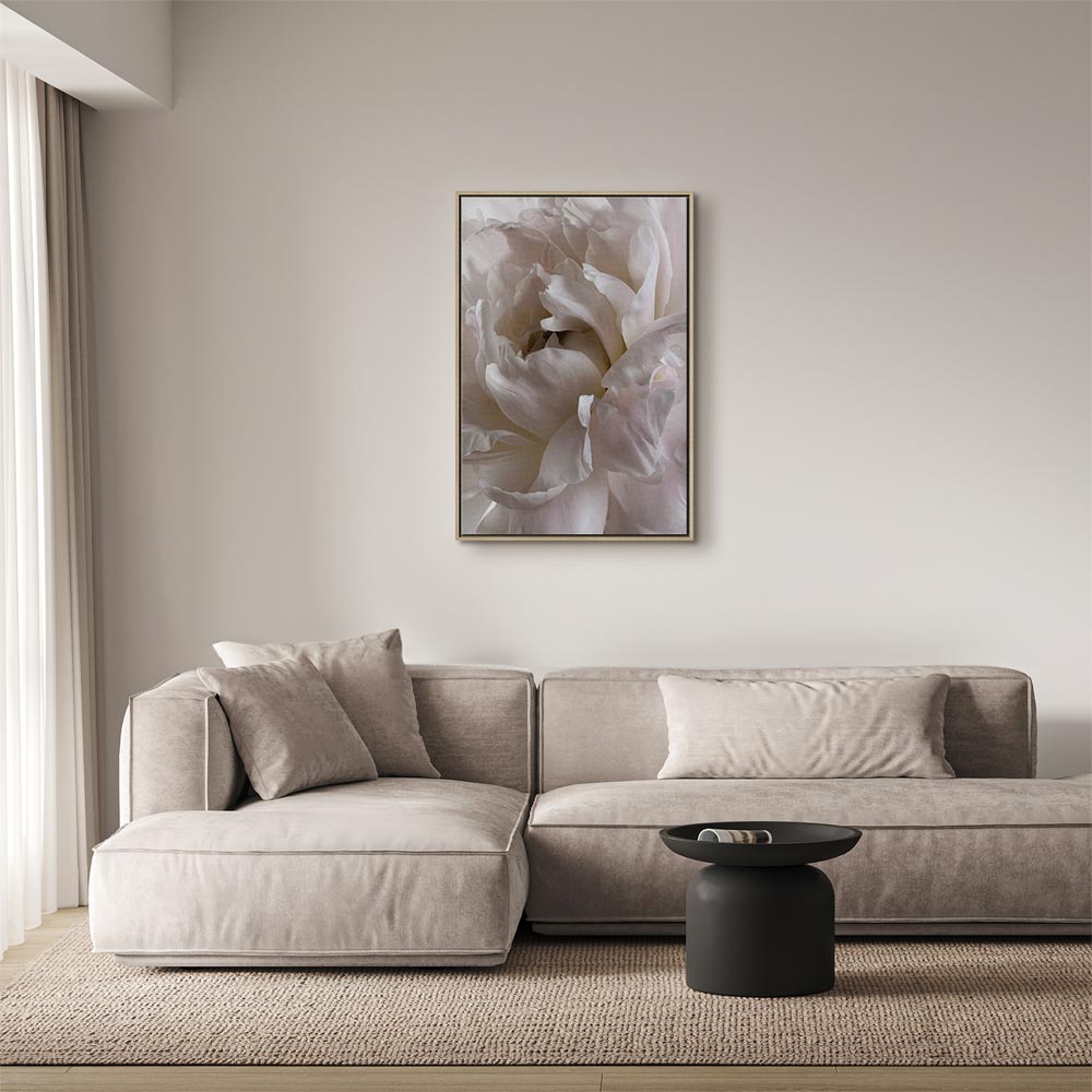 Fluffy Floral Distraction Vertical Canvas Print