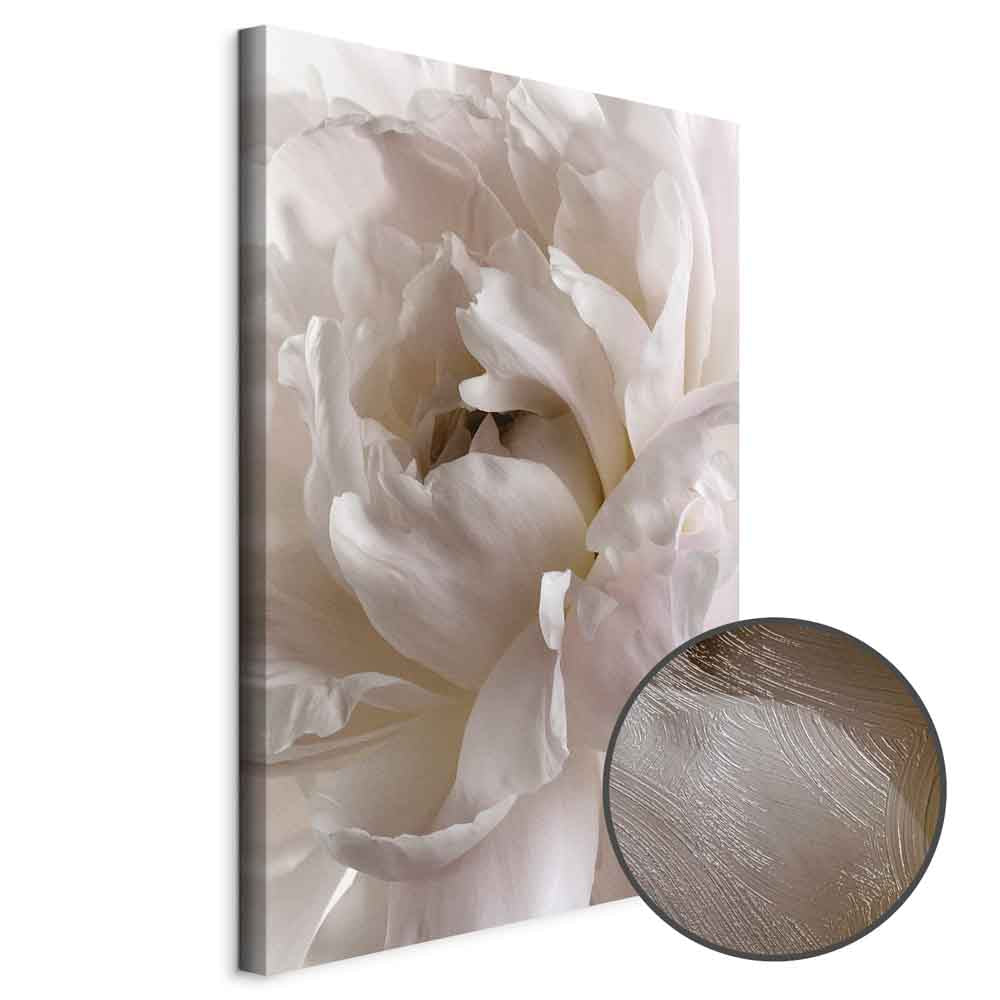 Fluffy Floral Distraction Vertical Canvas Print