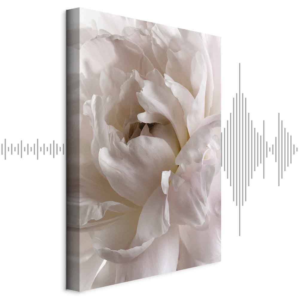 Fluffy Floral Distraction Vertical Canvas Print