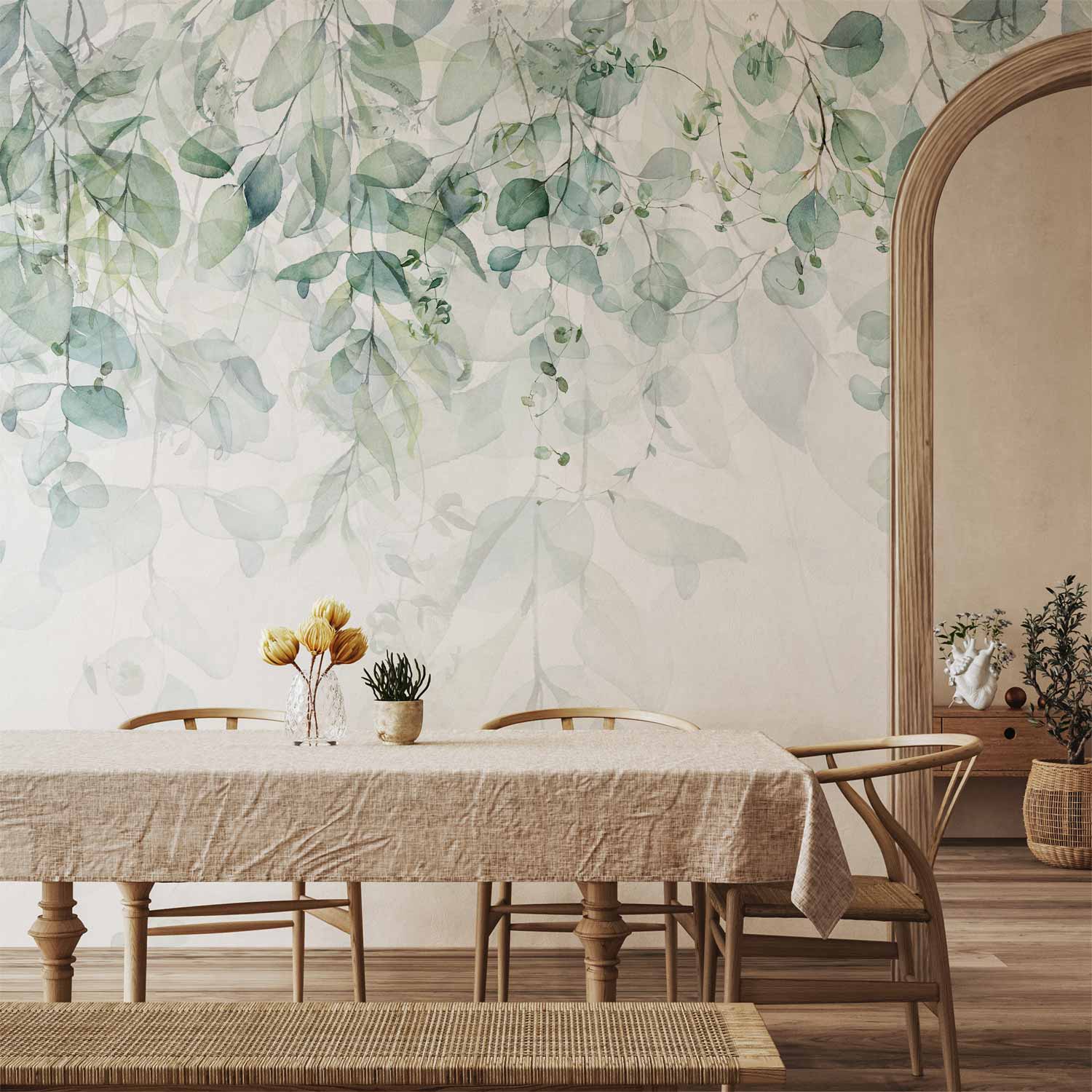 Forest Leaves Nature Wall Mural