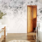 Misty Forest Leaves Nature Wall Mural