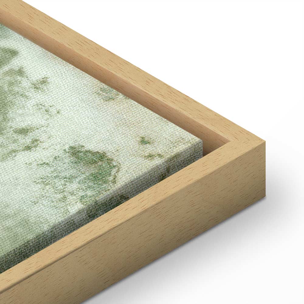 Mint Green Abstract Texture Canvas Print