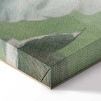 Mint Green Abstract Texture Canvas Print