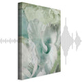Mint Green Abstract Texture Canvas Print