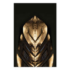 Pharaoh Gold Abstract Vertical Canvas Print