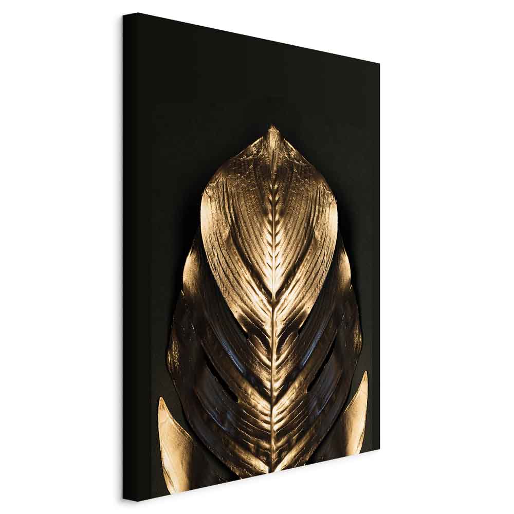 Pharaoh Gold Abstract Vertical Canvas Print