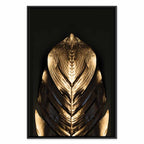 Pharaoh Gold Abstract Vertical Canvas Print