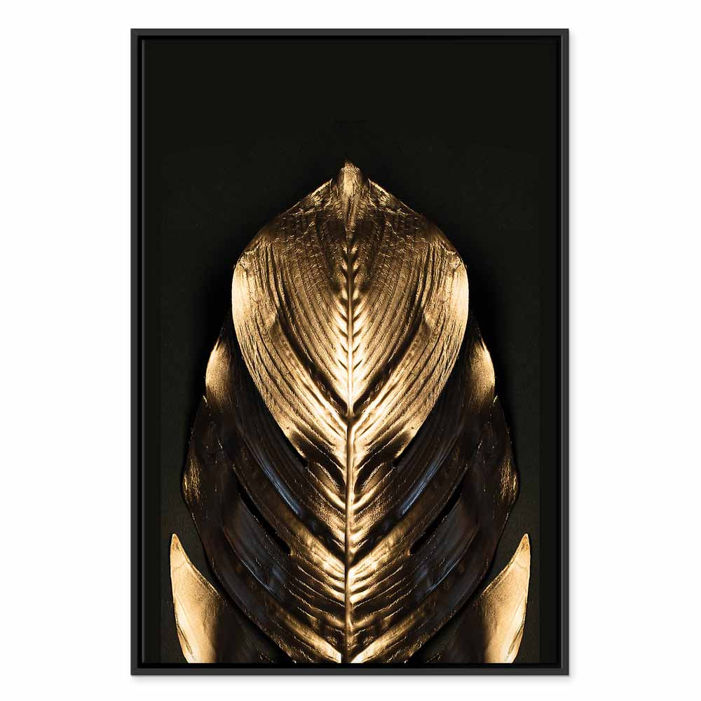 Pharaoh Gold Abstract Vertical Canvas Print