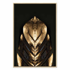 Pharaoh Gold Abstract Vertical Canvas Print