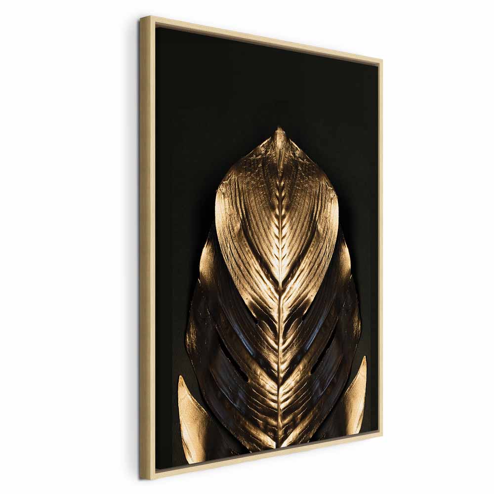 Pharaoh Gold Abstract Vertical Canvas Print