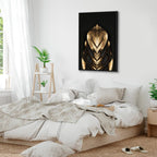 Pharaoh Gold Abstract Vertical Canvas Print