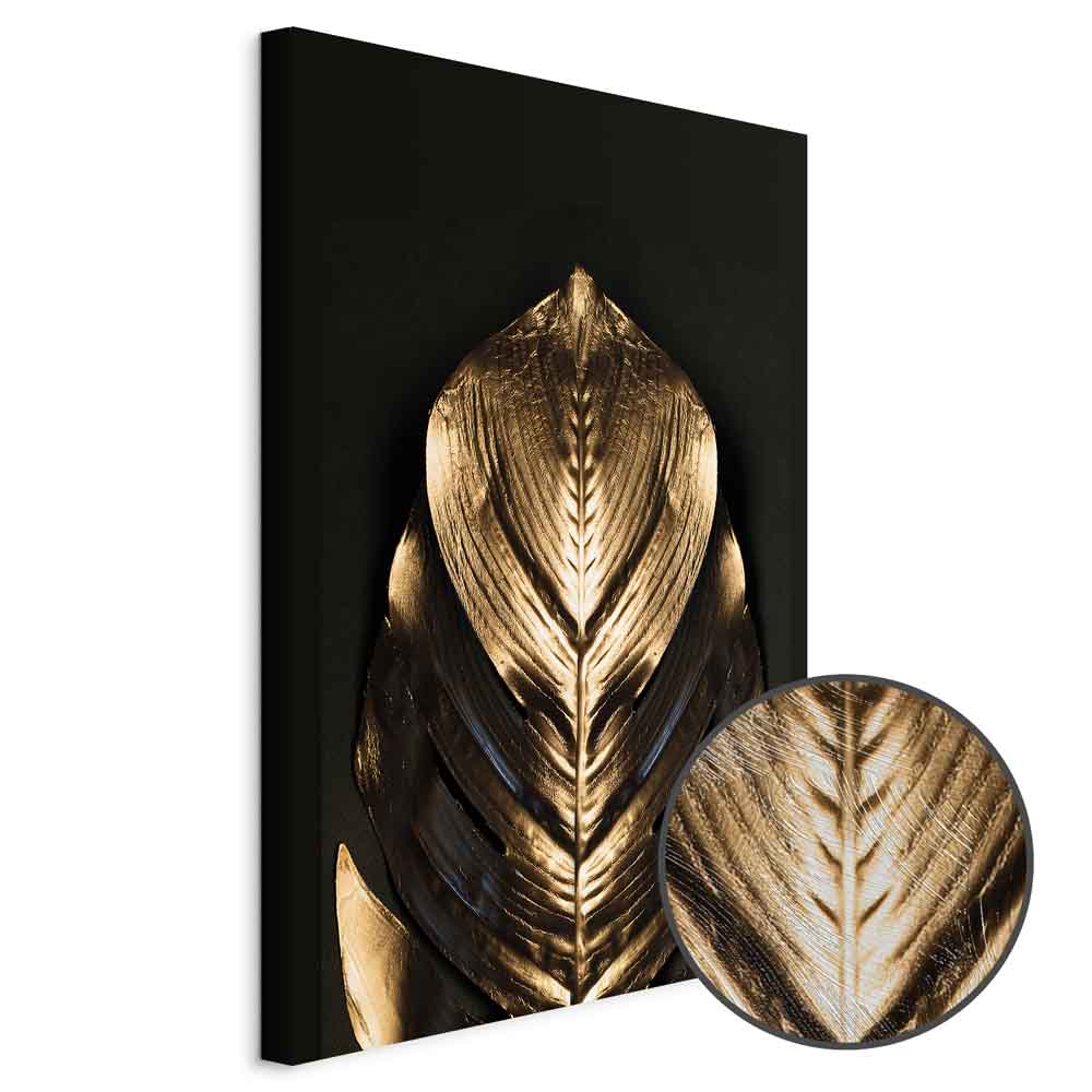 Pharaoh Gold Abstract Vertical Canvas Print