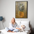 Forbidden Fruit Tropical Texture Canvas Print